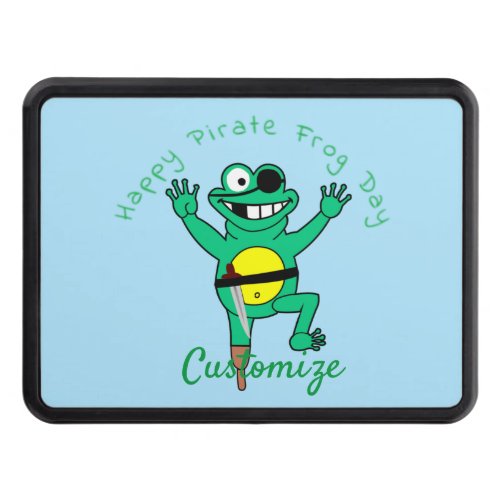 Happy Pirate Frog Day Thunder_Cove  Hitch Cover