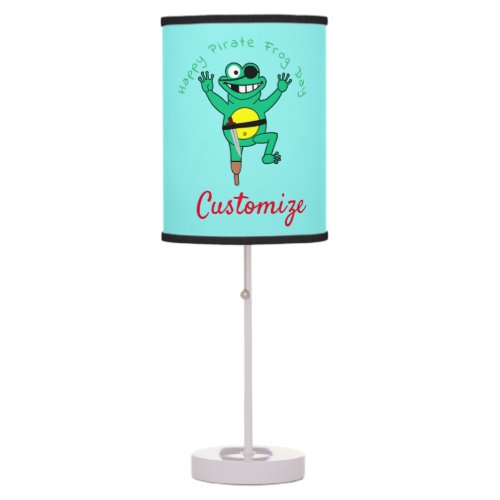 Happy Pirate Frog Day Thunder_Cove  Table Lamp