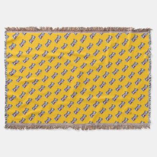 Happy Pit BullThrow Blanket
