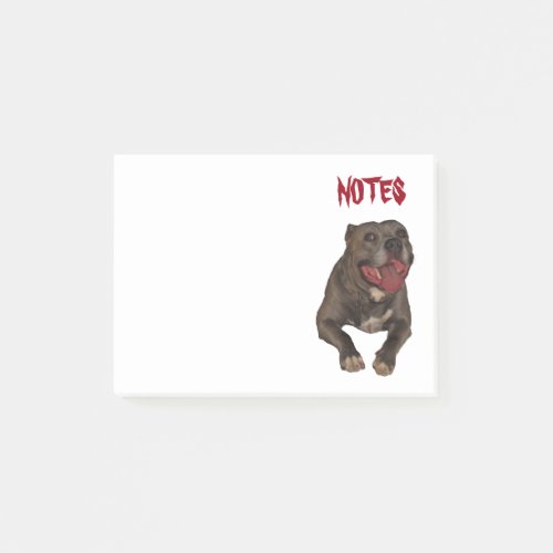 Happy Pitbull Post_it Notes