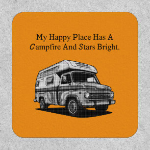 Happy Place Campfire Stars Bright Outdoor Cozy Patch