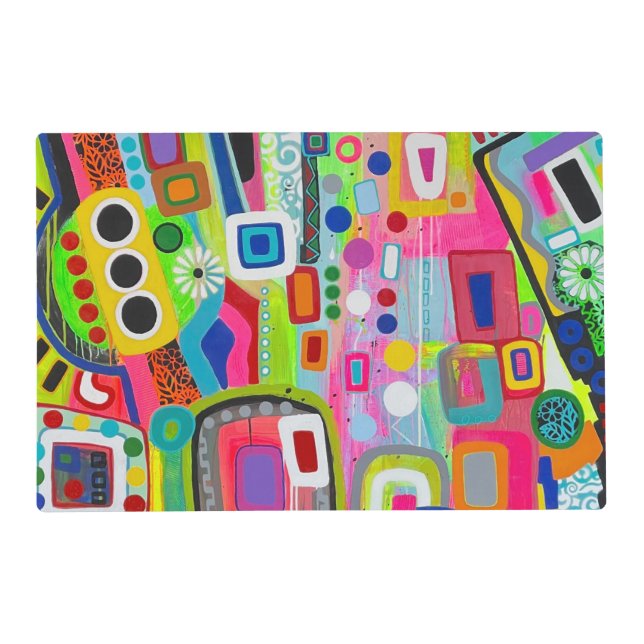 Happy Place Laminated Placemat (Front)