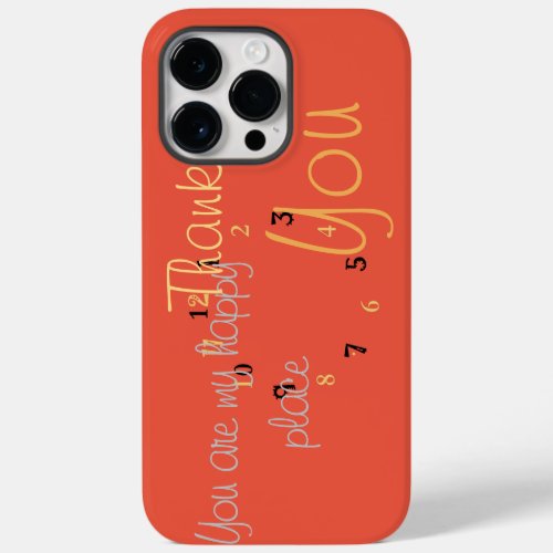 Happy Place Love and Thanks with Gratitude  Case_Mate iPhone 14 Pro Max Case