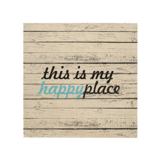 Happy Place Wood Wall Art