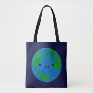Happy Planet Earth Tote Bag