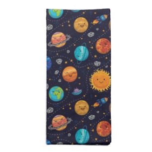 Happy Planets Cloth Napkins