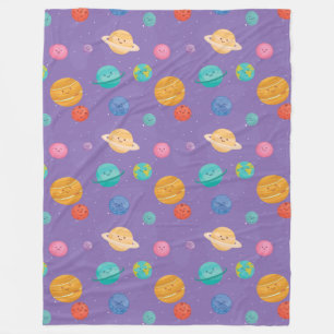 Happy Planets Fleece Blanket