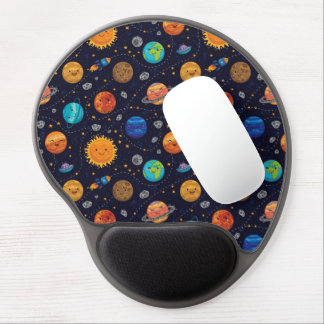 Happy Planets Gel Mouse Pad
