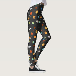 Happy Planets in Outer Space Leggings