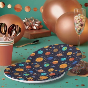 Happy Planets Paper Plates
