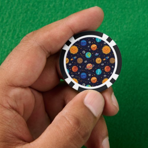 Happy Planets Poker Chips