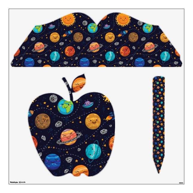 Happy Planets Wall Decals (Front)