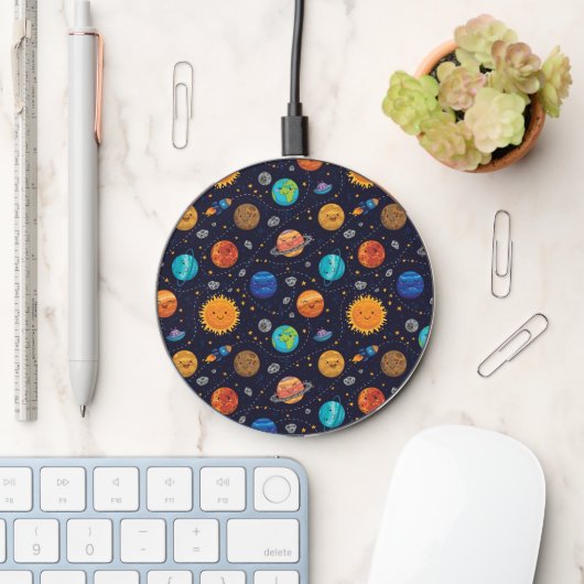 Happy Planets Wireless Charger (Desk)