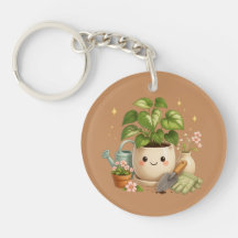 Happy Plant Pot with Flowers & Garden Tools
