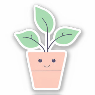 Happy Plant Sticker