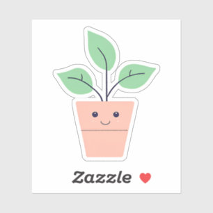 Happy Plant Sticker