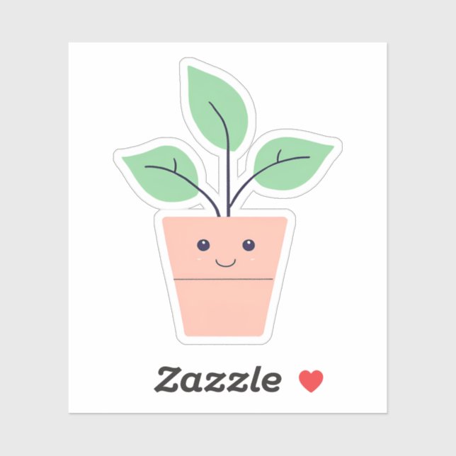 Happy Plant Sticker (Sheet)