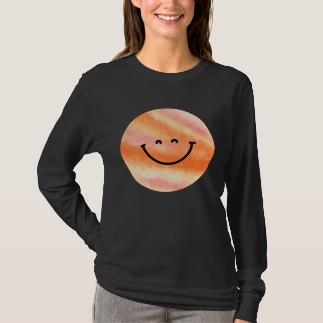 Happy Pluto Planet  Cute  Astronomy T-Shirt (Front)