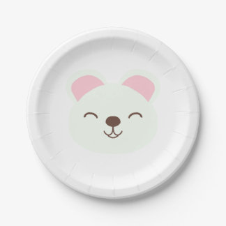 Happy Polar Bear Paper Plates