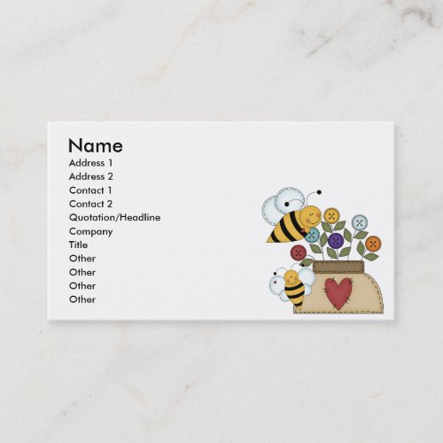 happy pollination business card templates