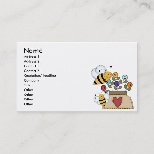 Customizable happy pollination business card templates