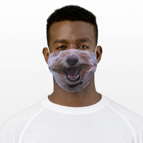 Happy Poodle Adult Cloth Face Mask