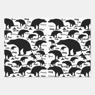 Happy Pooping Dog Wrapping Paper Sheets