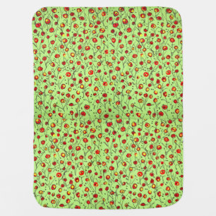 Happy Poppy Baby Blanket