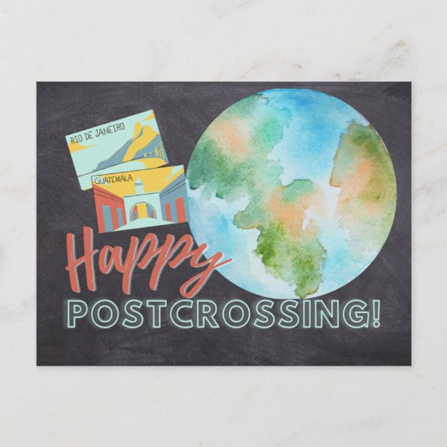 Happy Postcrossing Postcard (Front)