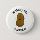 Happy Potato Birthday Personalized Button