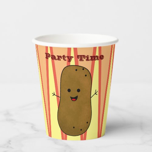 Happy Potato Party Time Paper Cups