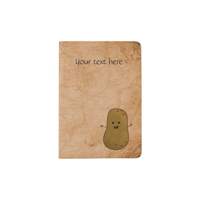 Happy Potato Personalized Passport Holder (Front)