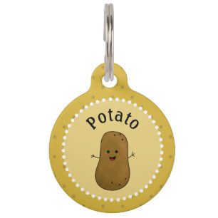 Happy Potato Personalized Pet ID Tag