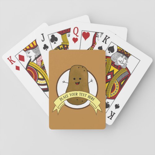 Happy Potato Personalized Playing Cards