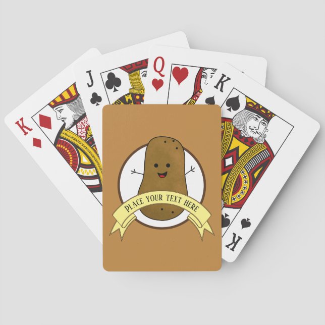 Happy Potato Personalized Poker Cards (Back)