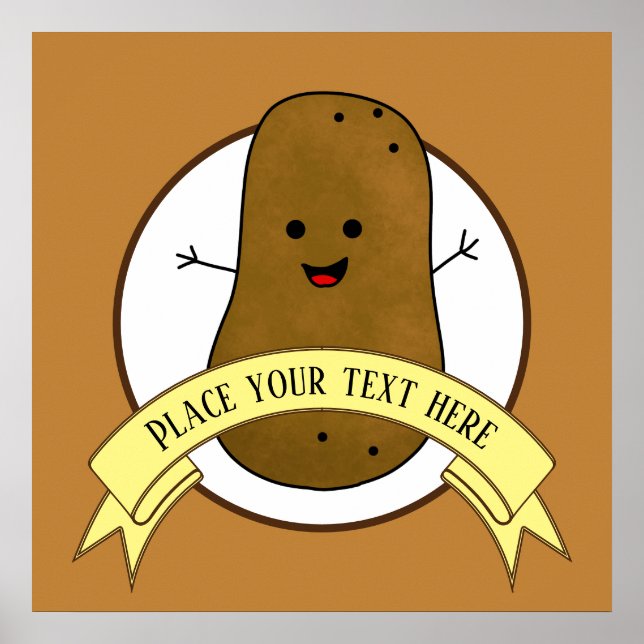 Happy Potato Personalized Poster (Front)