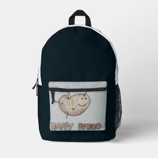 Happy Potato Print Cut Sew Bag (Front)