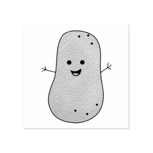 Happy Potato Rubber Stamp