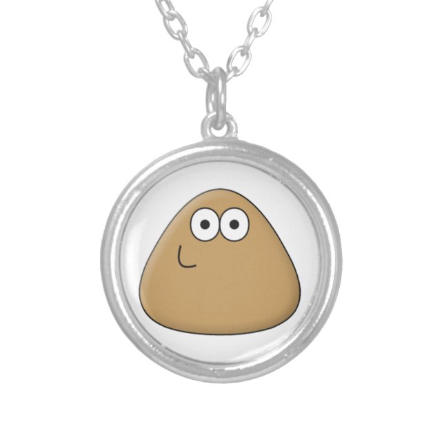 Happy Pou - Round Necklace (Front)