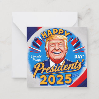 happy presidents day 2025 note card