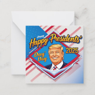 happy presidents day 2025 note card