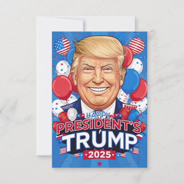 happy presidents day 2025 thank you card (Front)