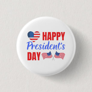 Happy President's Day Button