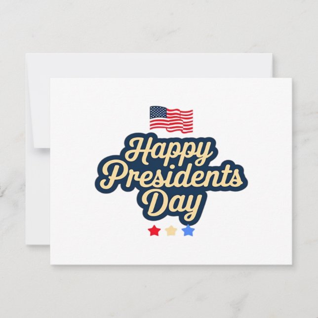Happy Presidents Day Classic Save The Date (Front)