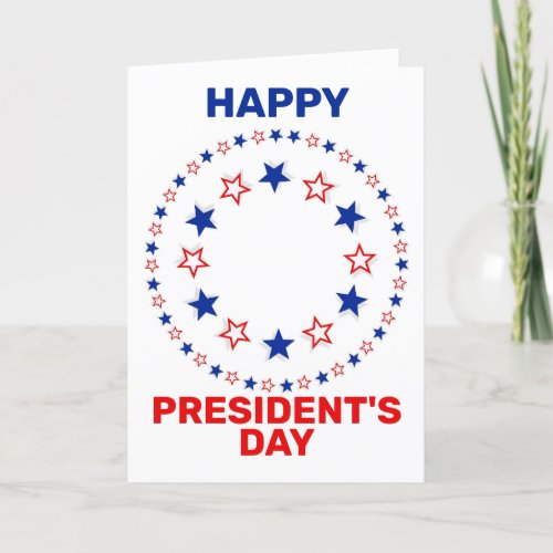 Happy Presidents day Holiday Card