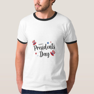 Happy Presidents Day Lettering T-Shirt