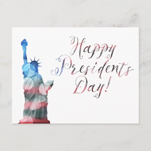Happy Presidents Day liberty bokeh Postcard