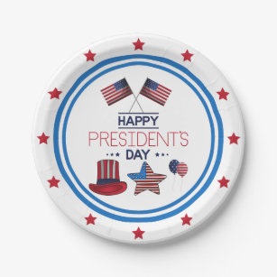 Happy President's Day   Paper Plates