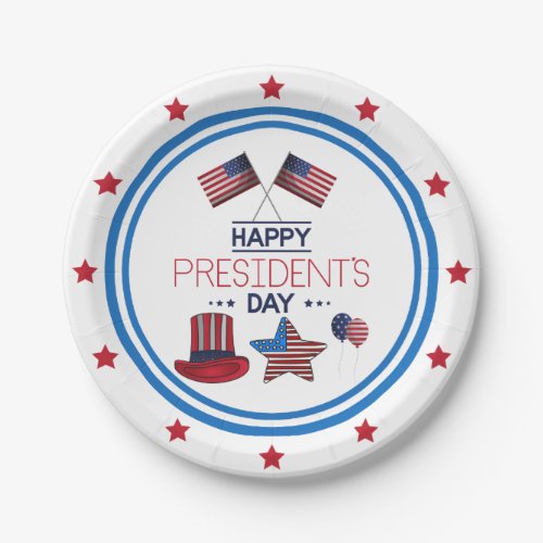 Happy Presidents Day   Paper Plates