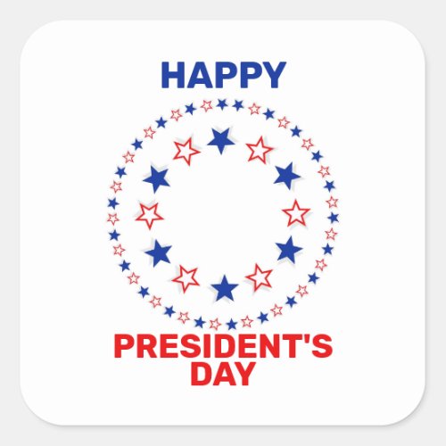 Happy Presidents day Square Sticker